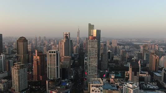 航拍南京新街口城市宣传片视频的预览图