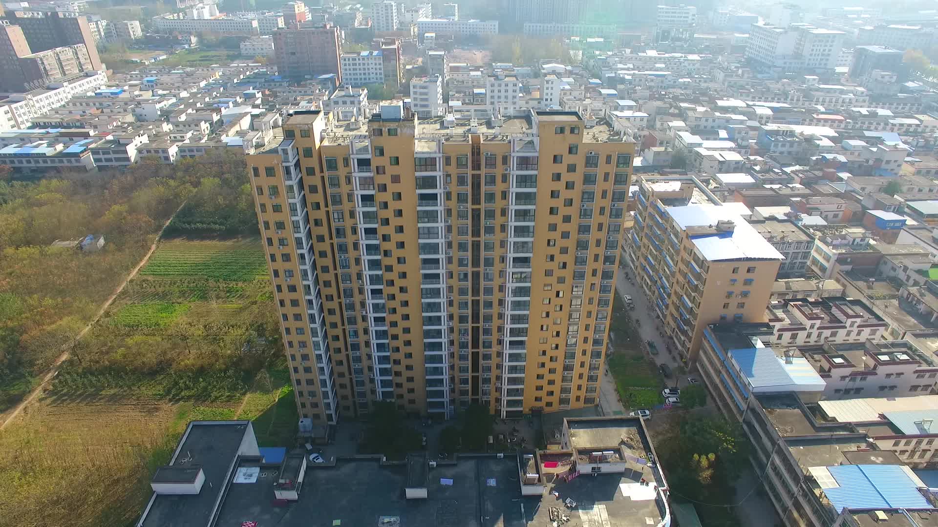 航拍安阳城区视频的预览图