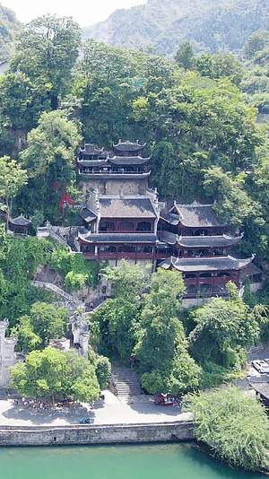 贵州镇远古城竖屏航拍视频的预览图