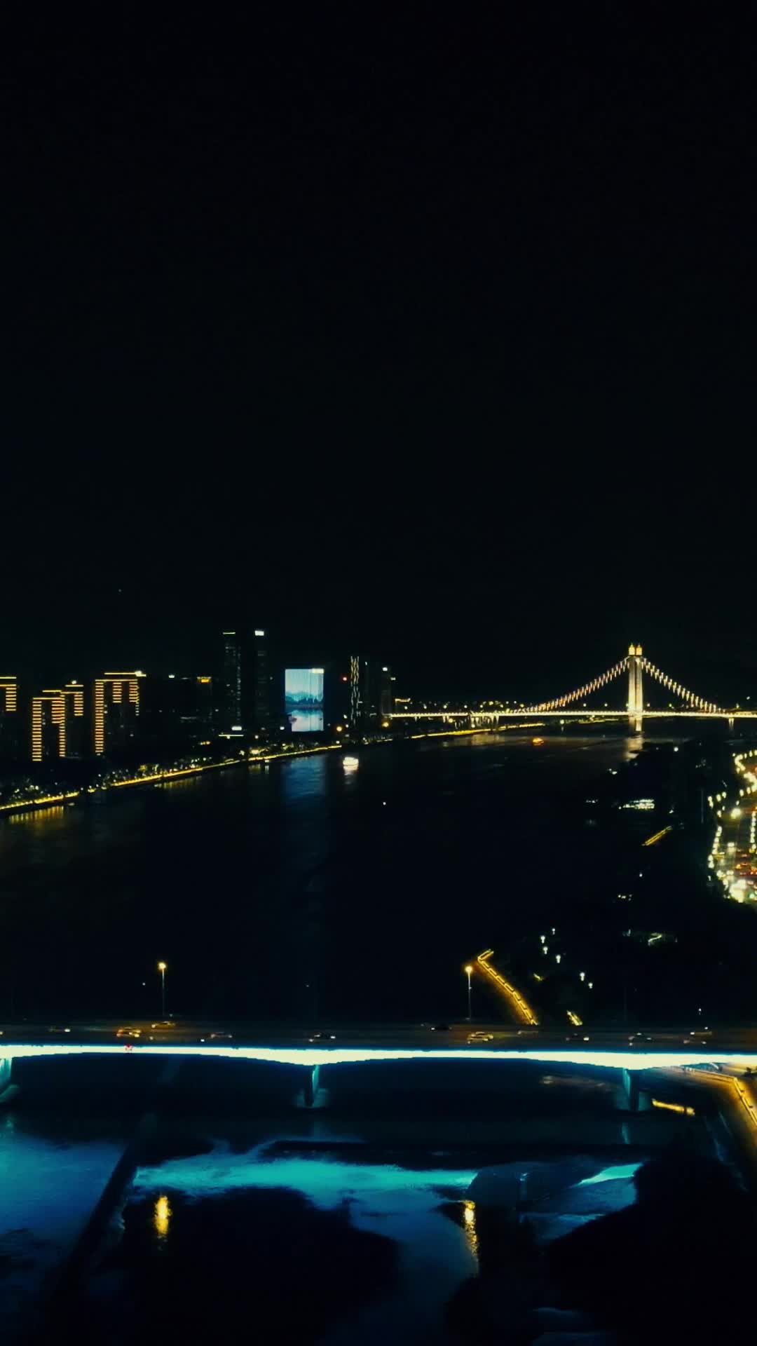 福建福州城市夜景航拍视频的预览图