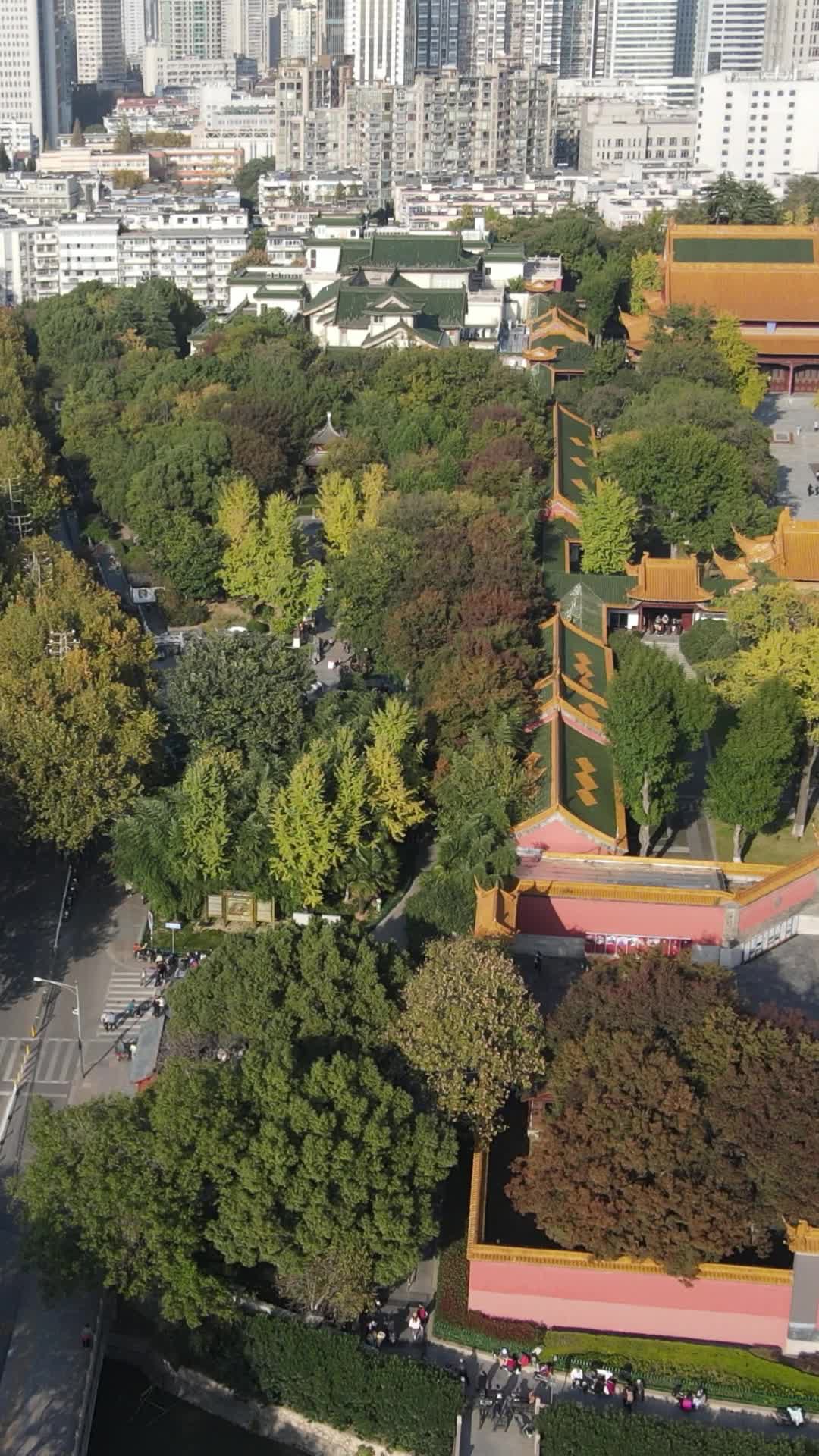 航拍南京朝天宫景区南京市博物馆视频的预览图