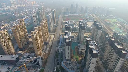 俯拍安阳文峰城区视频的预览图