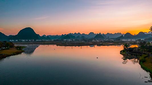 4K航拍桂林融创旅游度假区视频的预览图