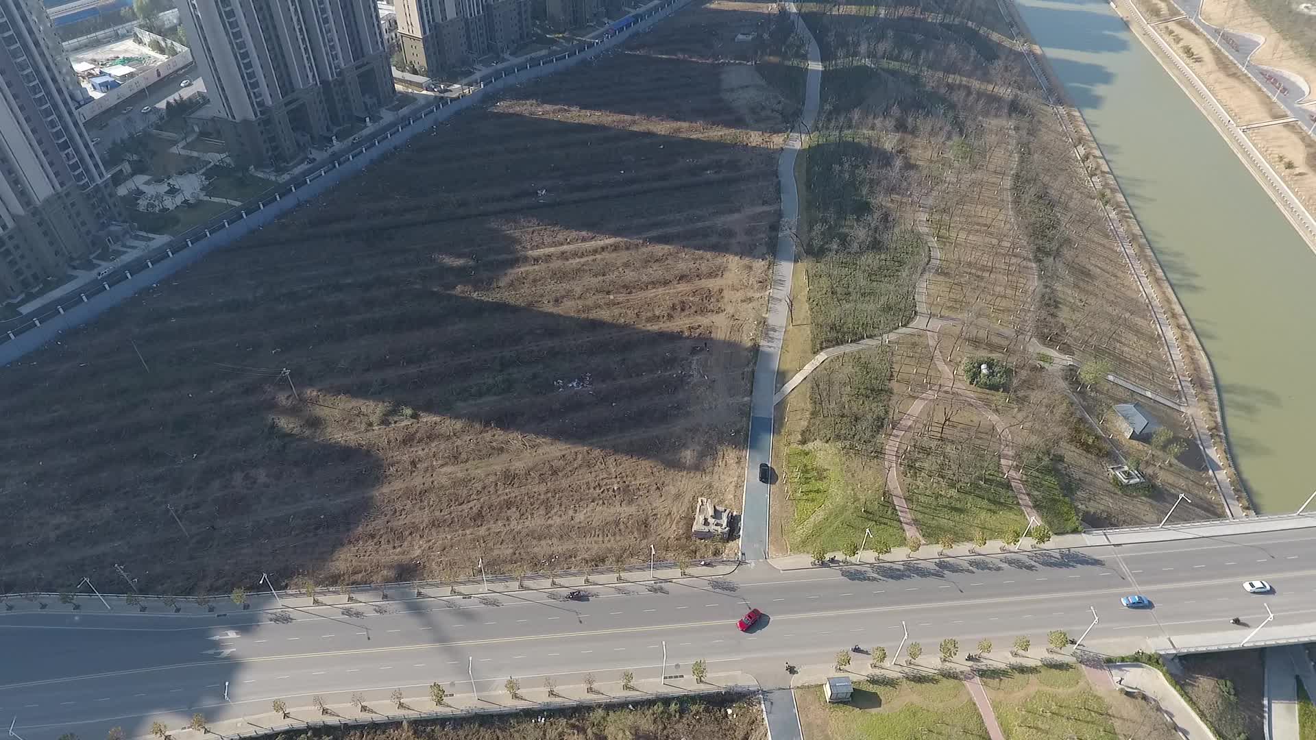 航拍河南安阳城区视频的预览图