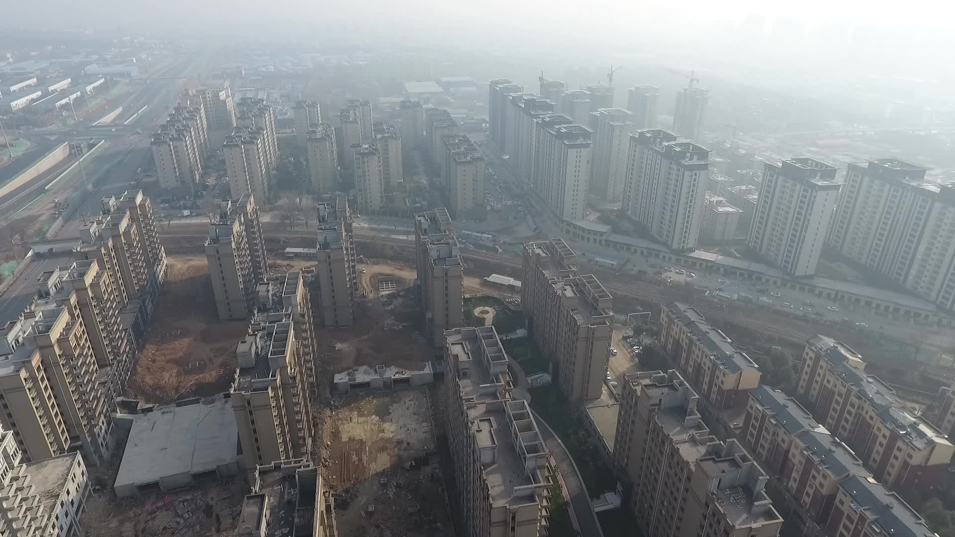 平顶山市新城区俯拍视频的预览图