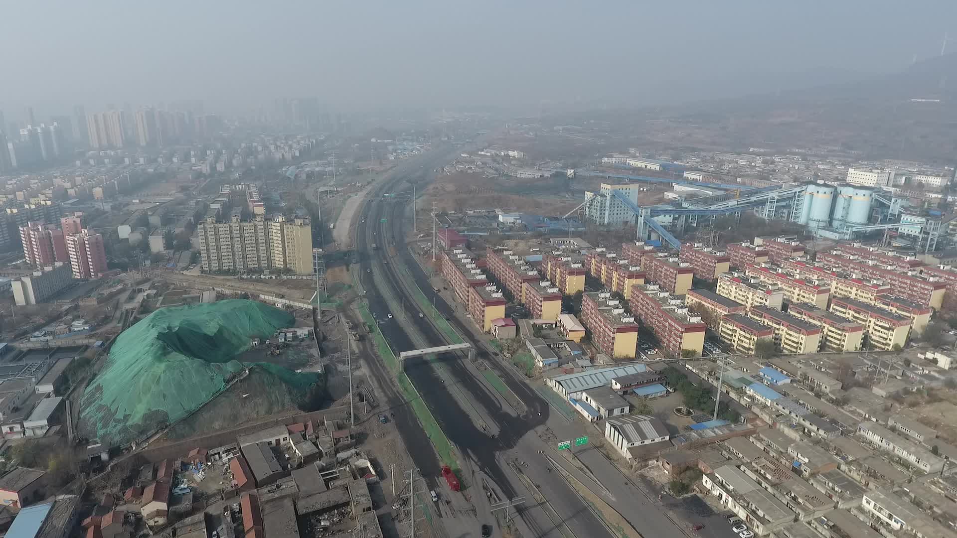 平顶山市城区俯拍视频的预览图