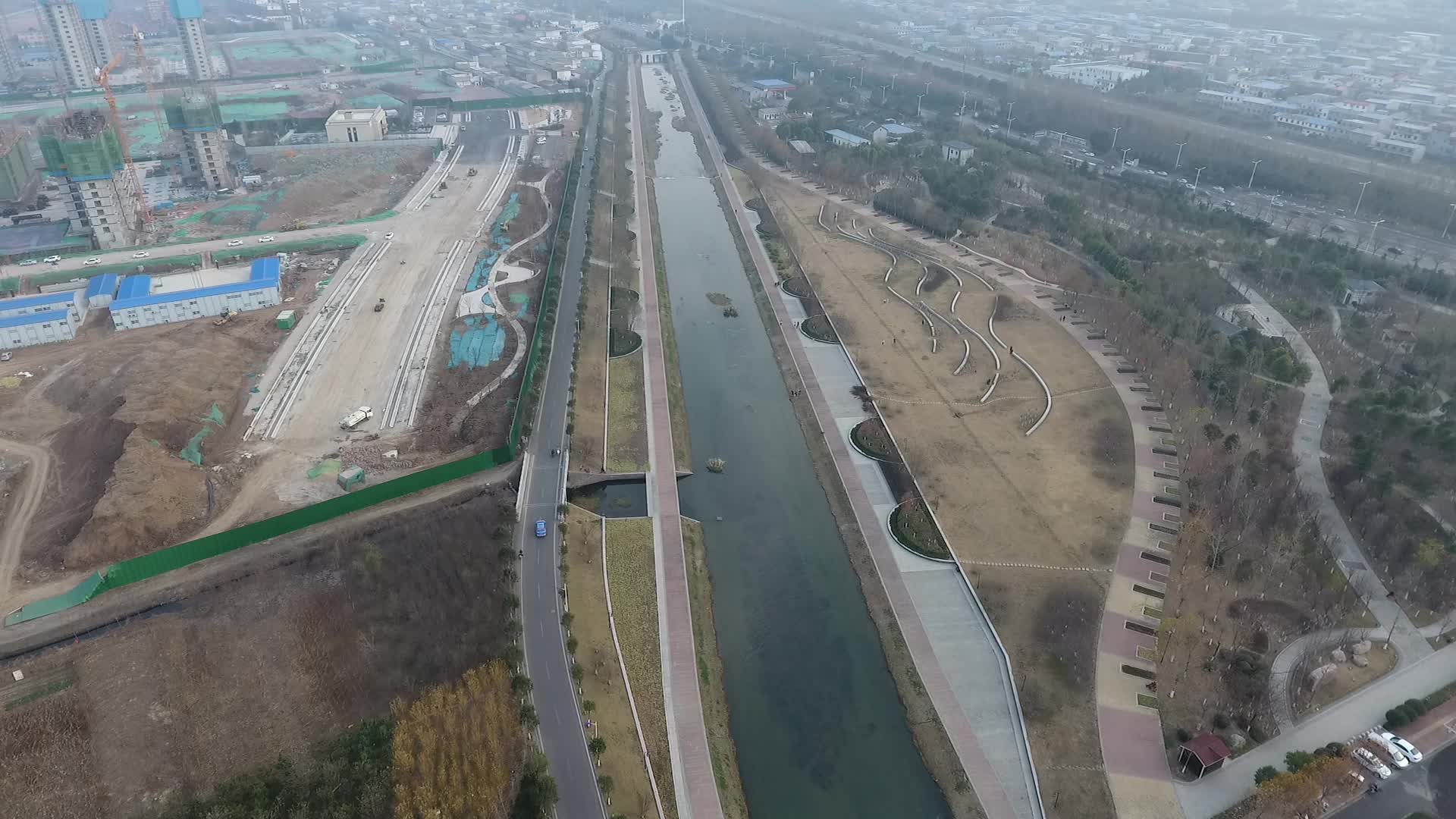 河南平顶山市城区航拍视频的预览图