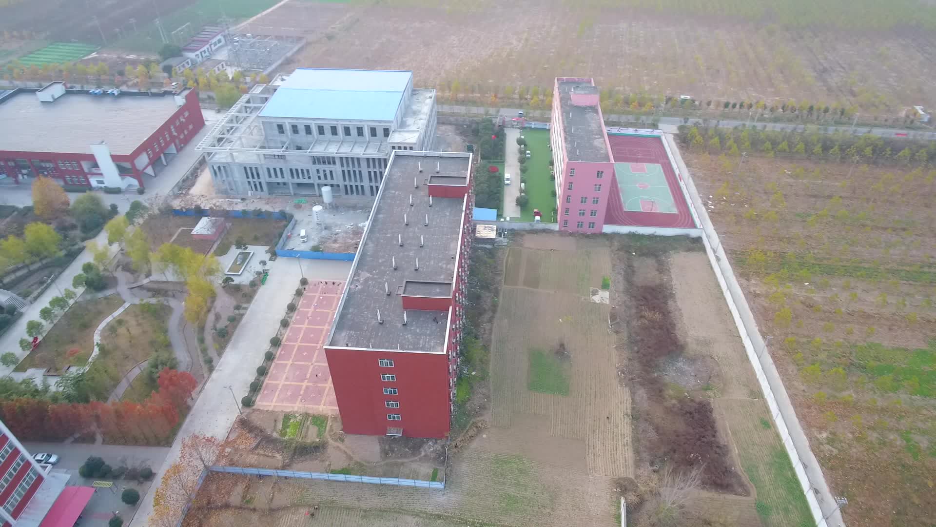 俯拍周口市西华县视频的预览图