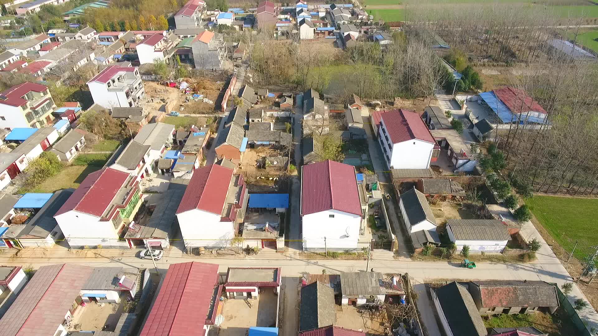 俯拍周口市西华县视频视频的预览图