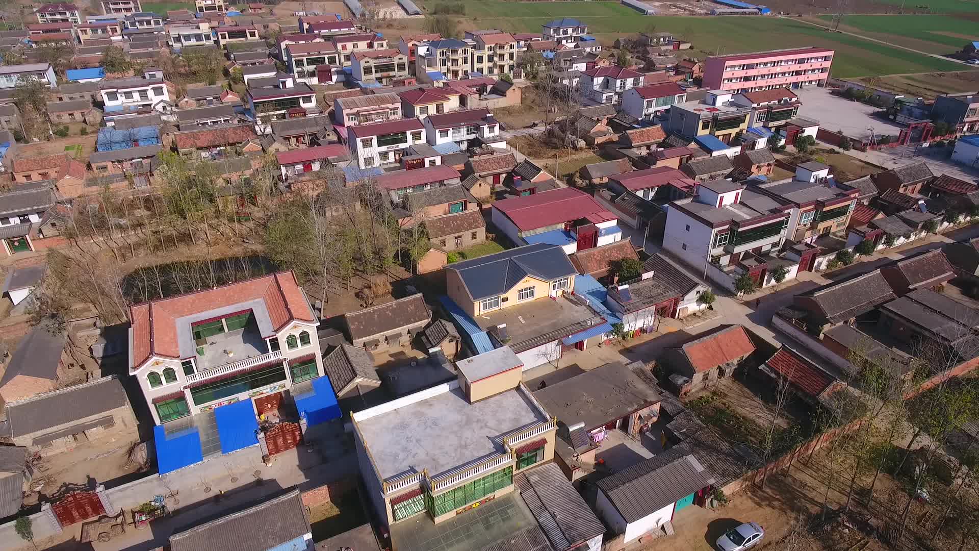 俯拍河南周口市城区视频的预览图