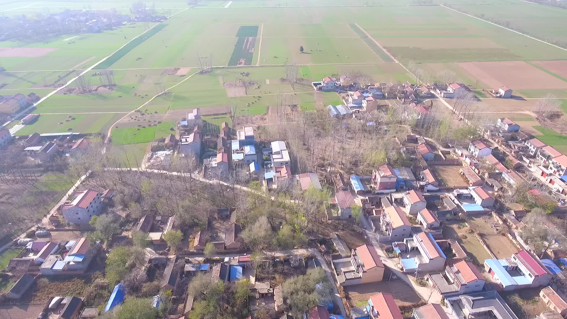 俯拍河南周口市郊区视频的预览图