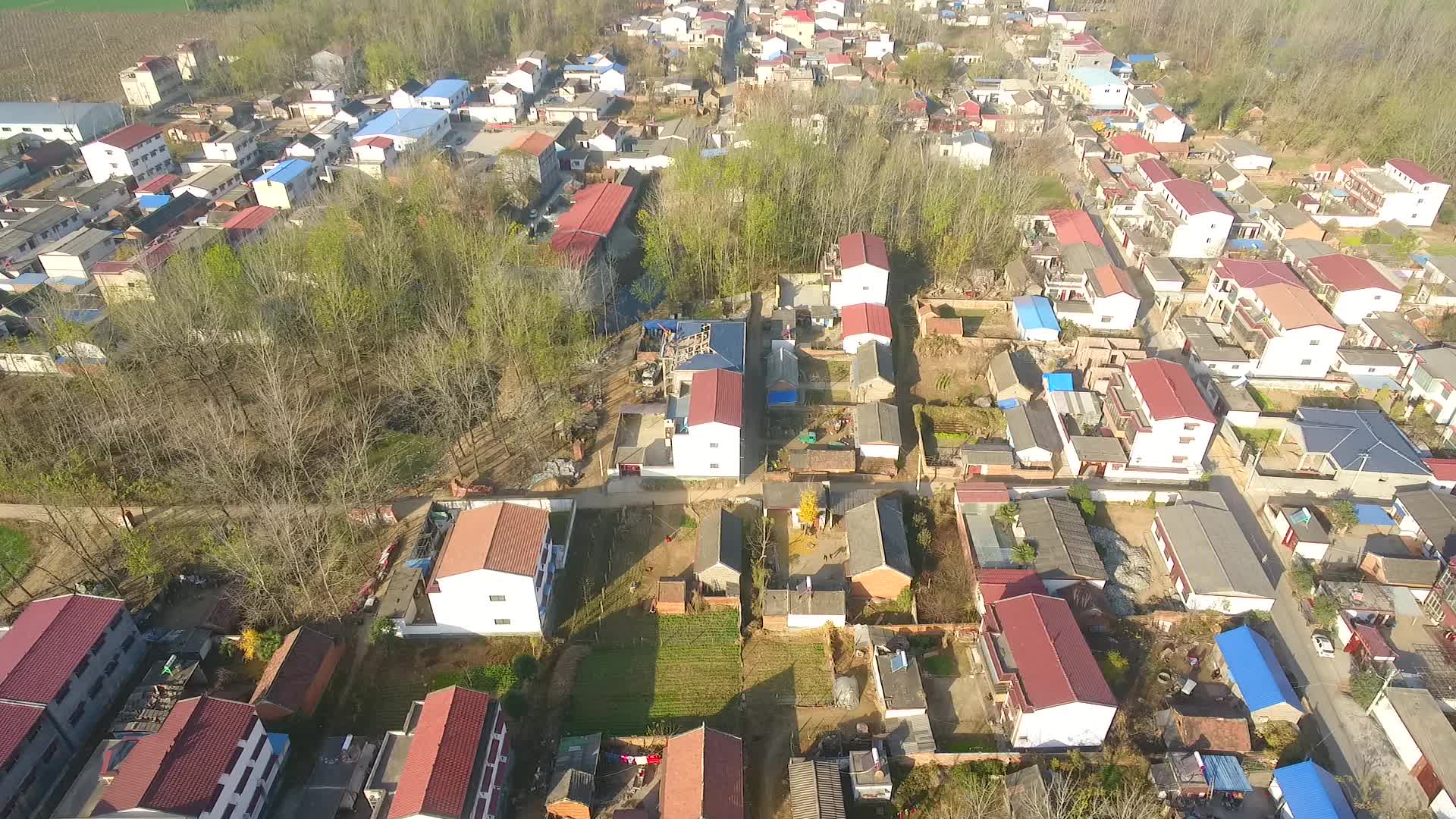俯拍河南周口市视频视频的预览图