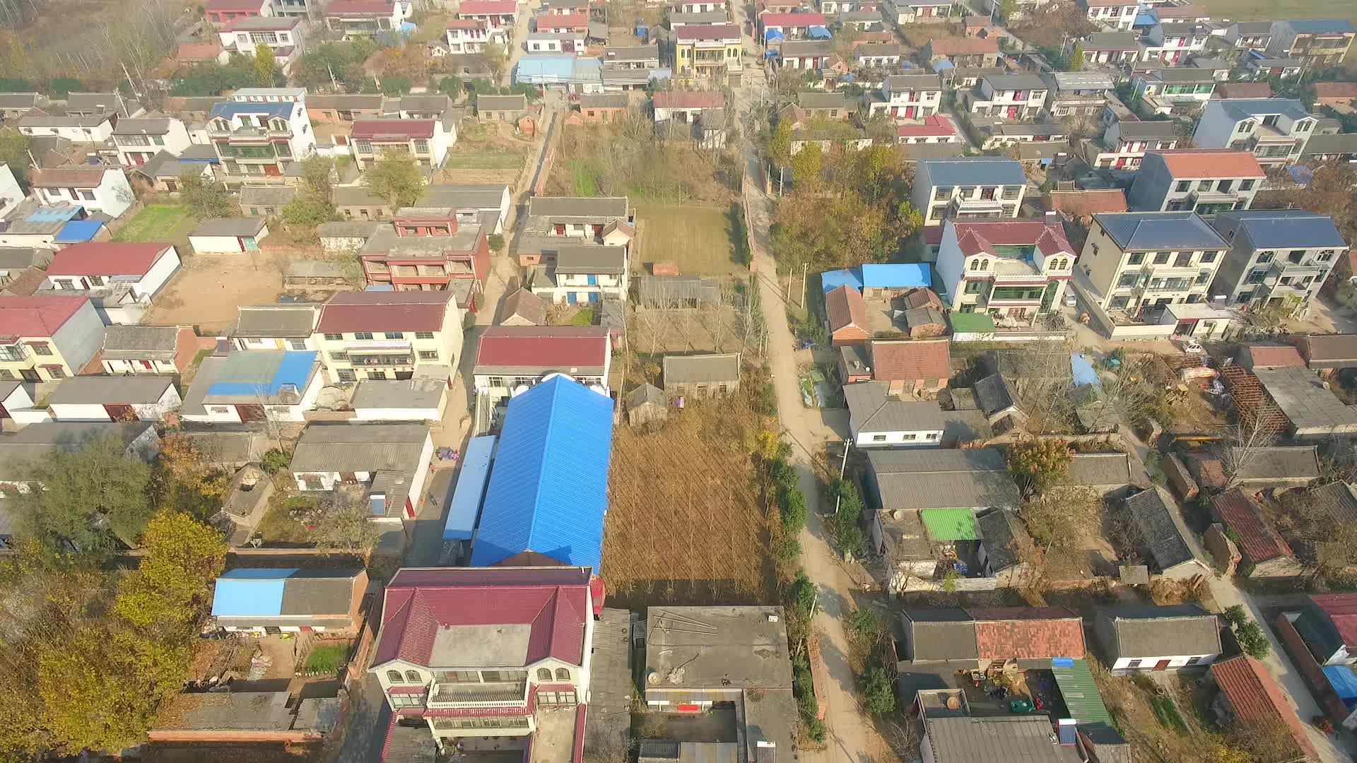 周口市西华县城区航拍视频的预览图