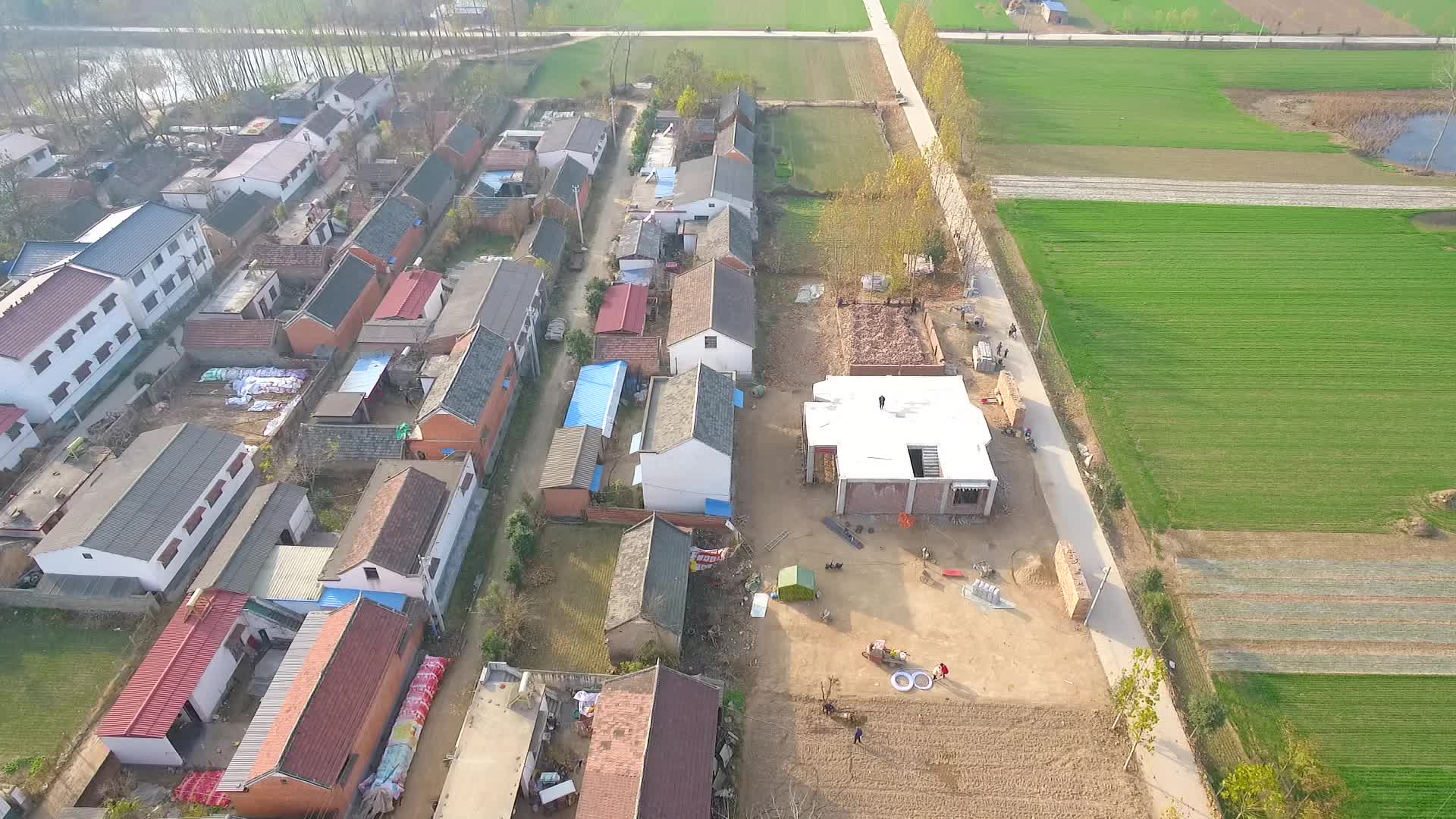 航拍周口市西华县视频的预览图