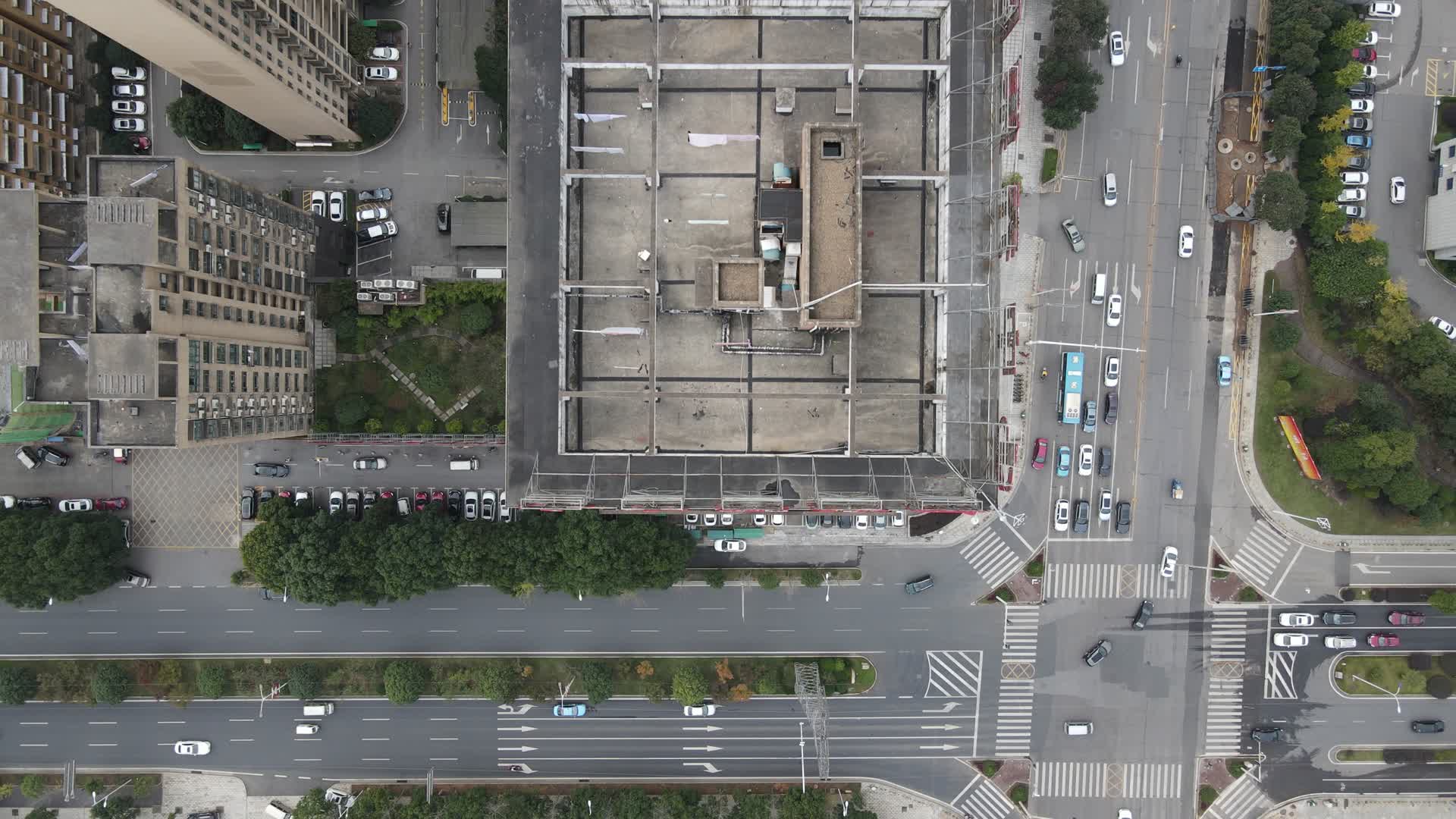 俯拍长沙望城区视频视频的预览图