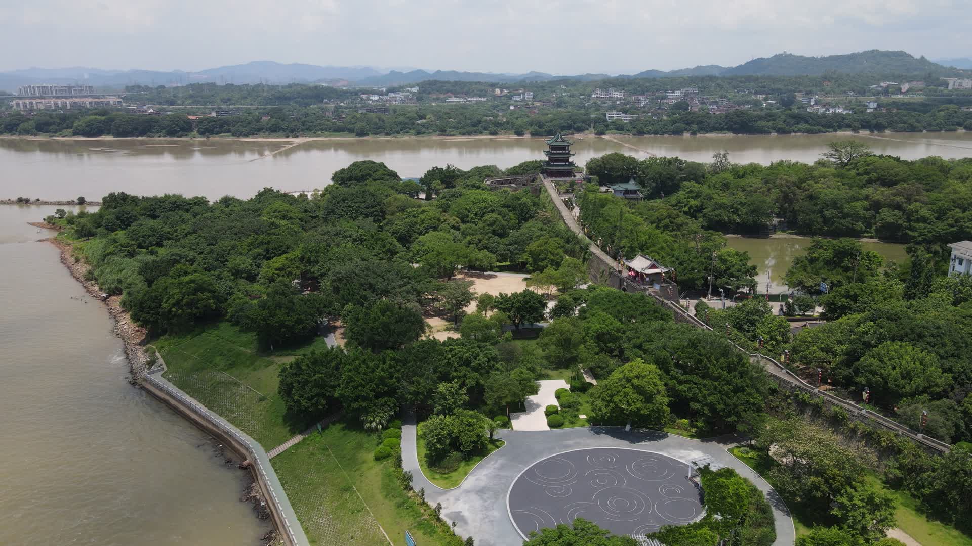 旅游景区江西赣州八镜台4A景区视频的预览图