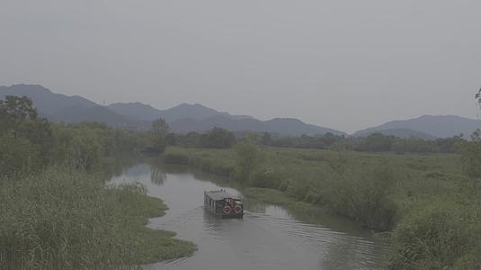 西溪湿地游船航拍4k未调色视频的预览图