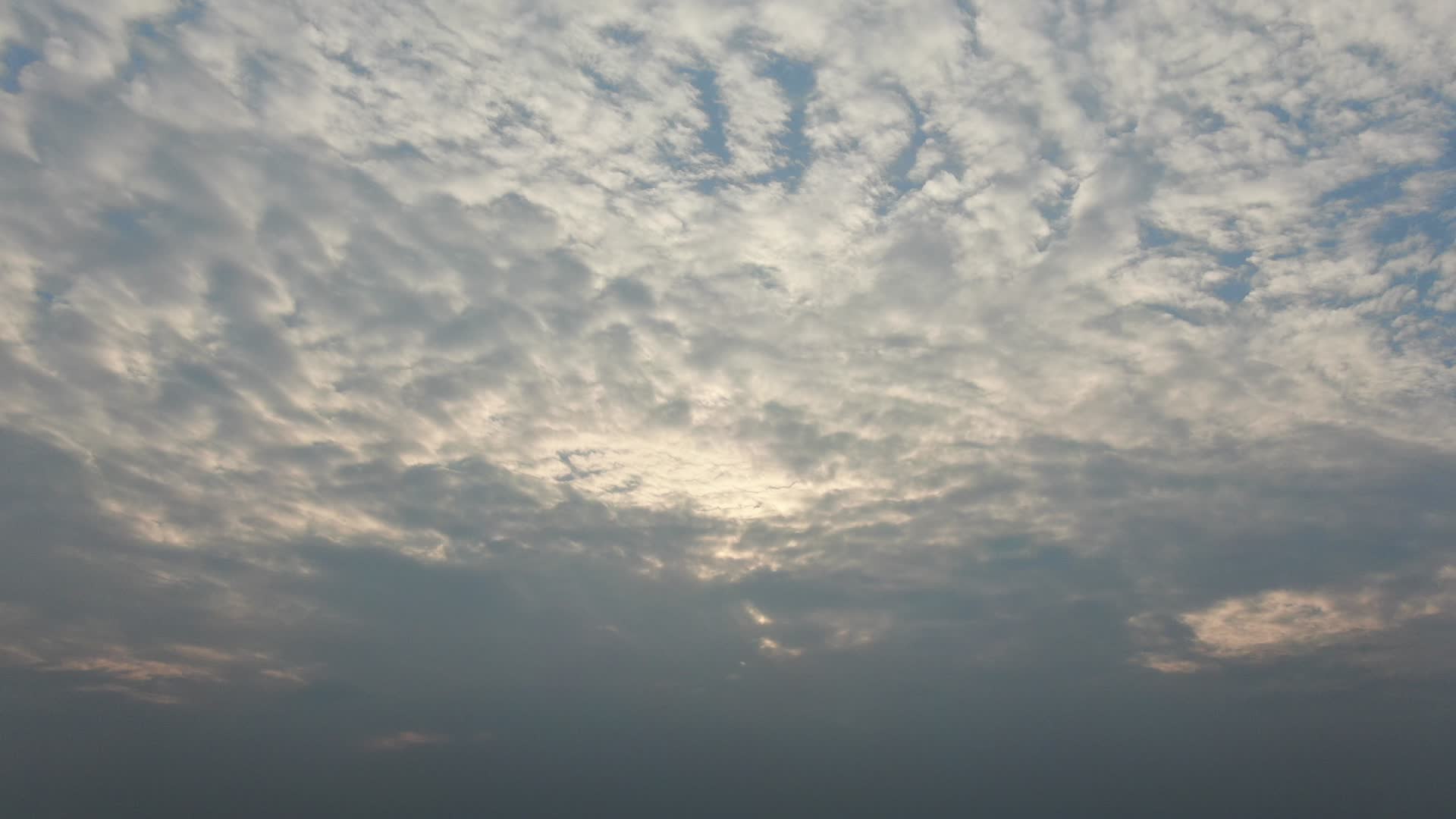自然风光天空蓝天白云航拍视频的预览图