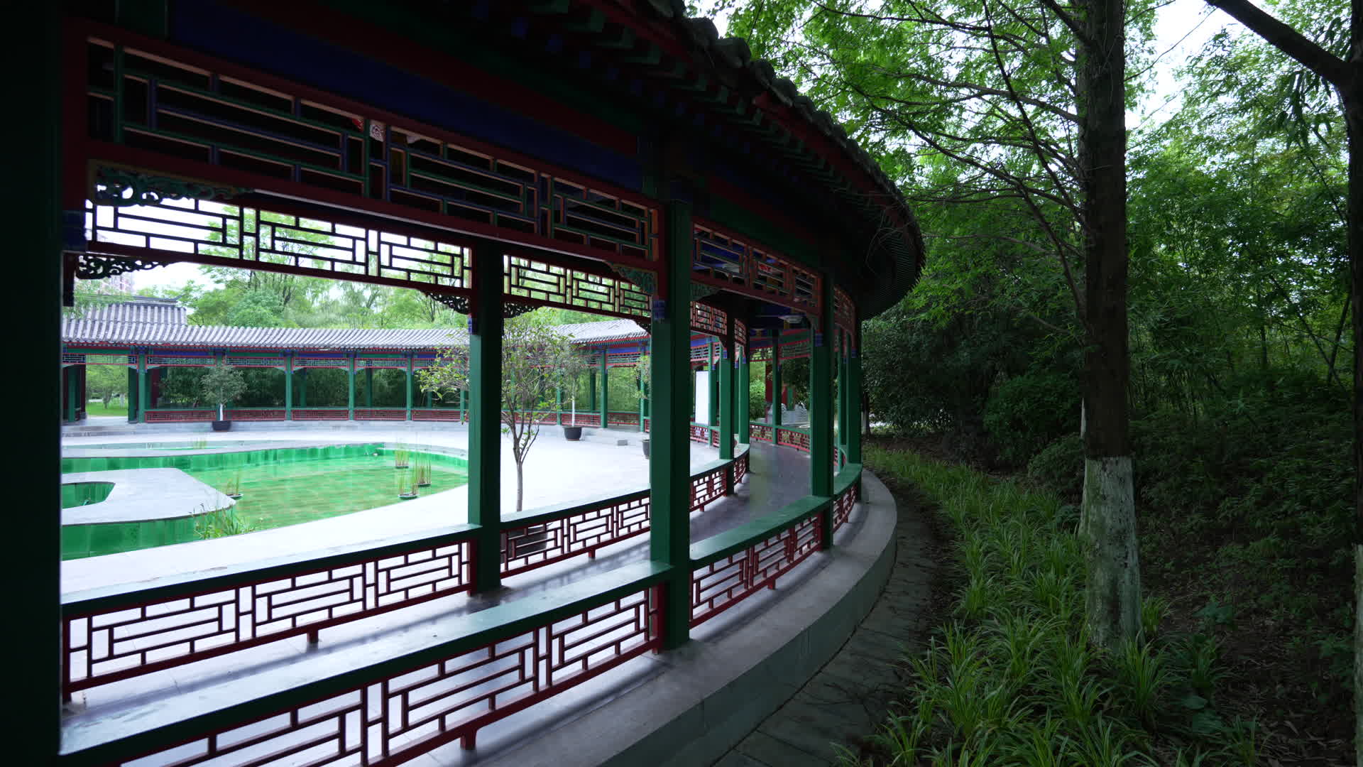 武汉园博园北京园建筑视频的预览图