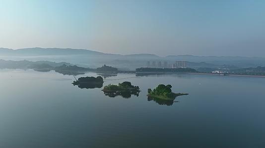 重庆长寿湖风景区航拍视频的预览图