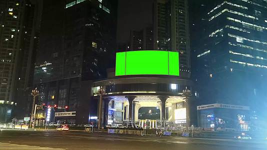 4K户外LED绿幕抠图替换视频视频的预览图