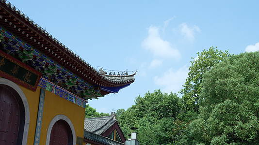 武汉首义公园龙华寺古建筑视频的预览图