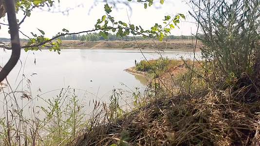 淮河流域三岔口风景视频的预览图