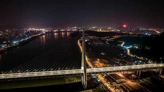 重庆白居寺大桥航拍延时视频的预览图