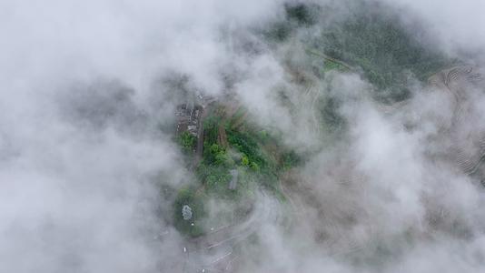 4K航拍桂林龙脊梯田云雾视频的预览图