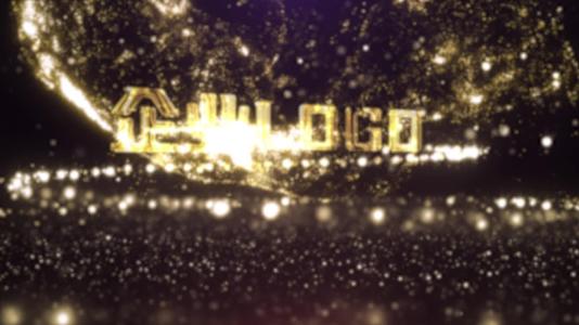 金色粒子开场LOGO视频的预览图