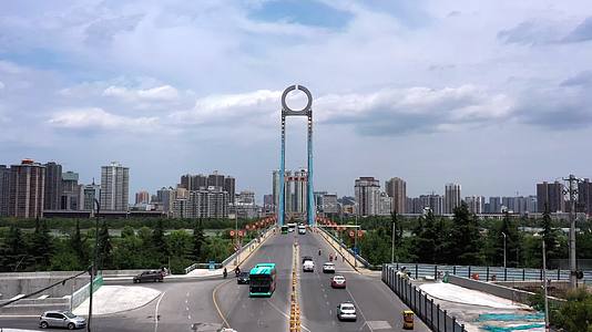 咸阳渭河渭城桥4K航拍合集视频的预览图