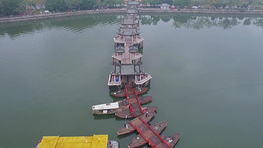 潮州航拍广济桥建筑景观视频的预览图