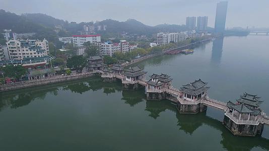 潮州航拍广济桥建筑景观视频的预览图