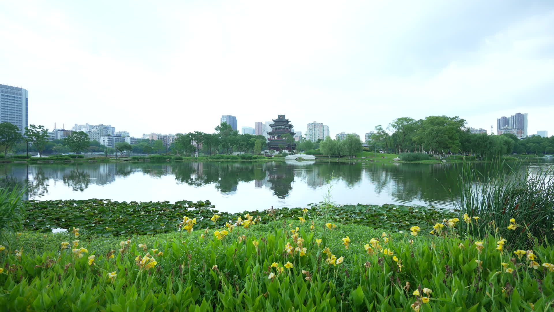 武汉紫阳公园紫阳阁视频的预览图