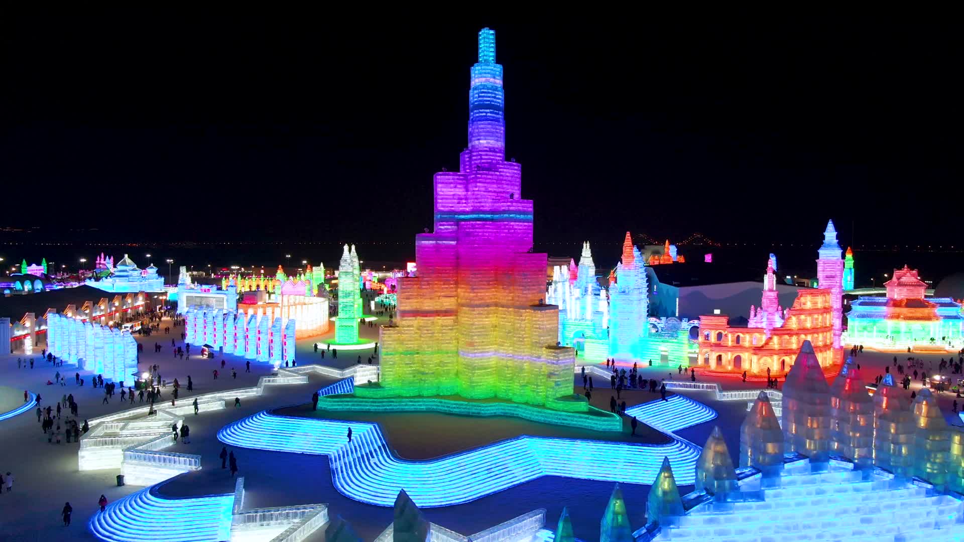 哈尔滨冰雪大世界视频的预览图
