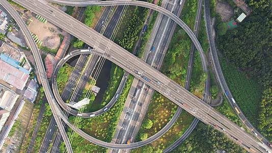 城市交通立交桥道路景观视频的预览图