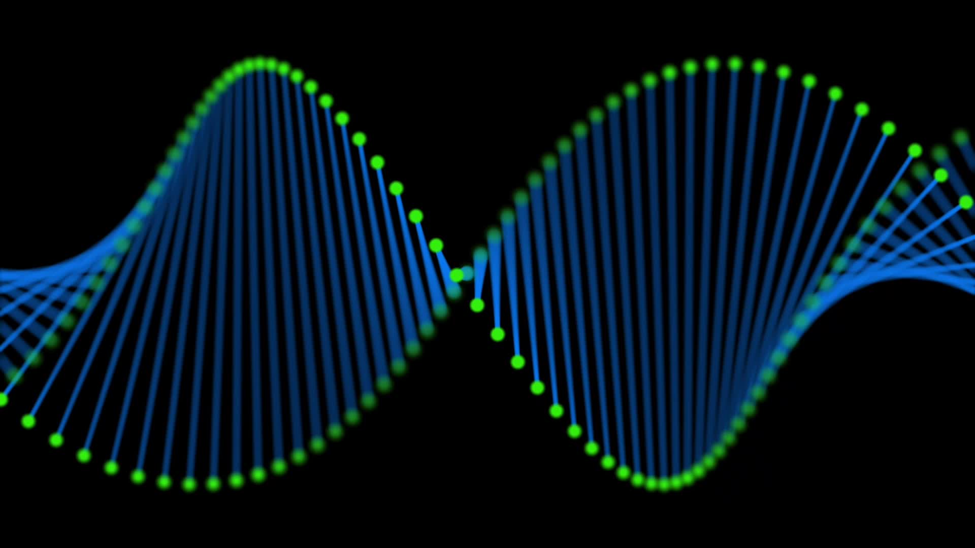 螺旋DNA旋转效果动画视频的预览图