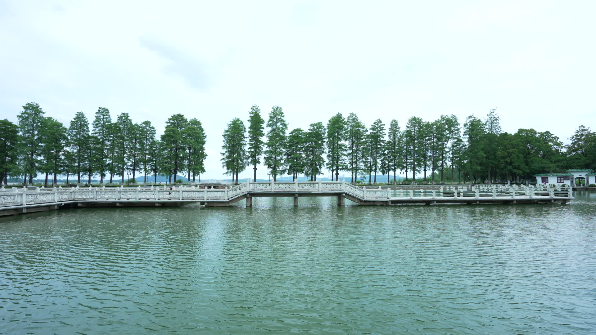 武汉东湖旅游风景区濒湖画廊视频的预览图