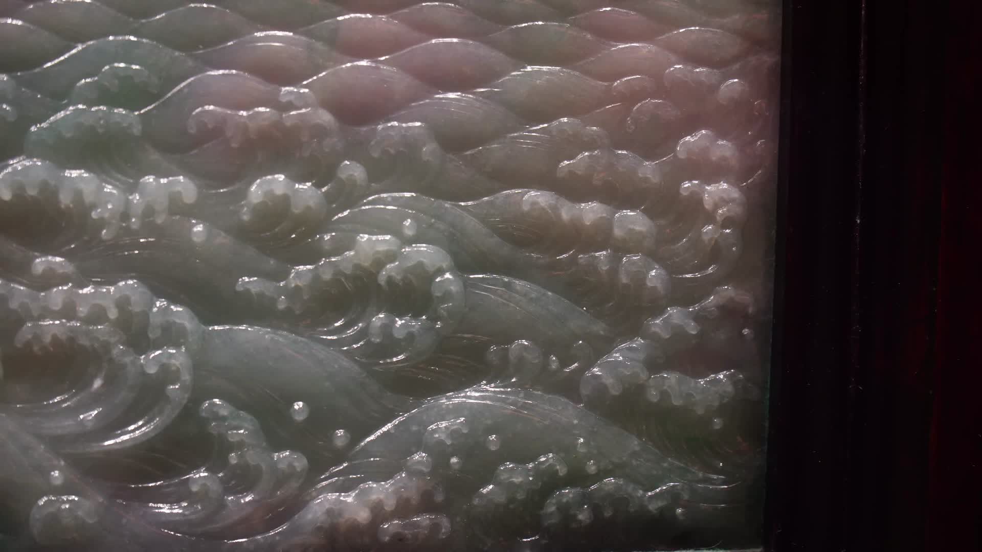翡翠翠玉碧玉玉雕视频的预览图