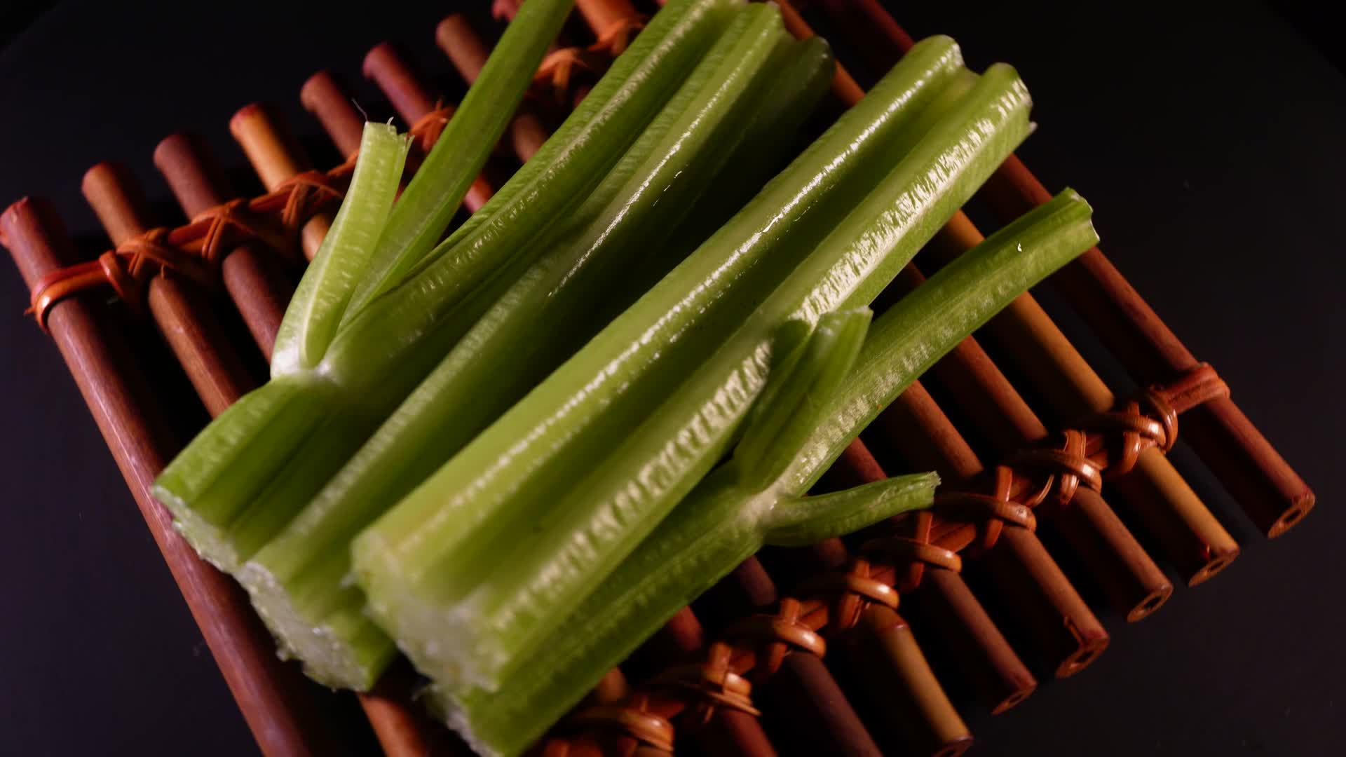芹菜梗蔬菜纤维视频的预览图