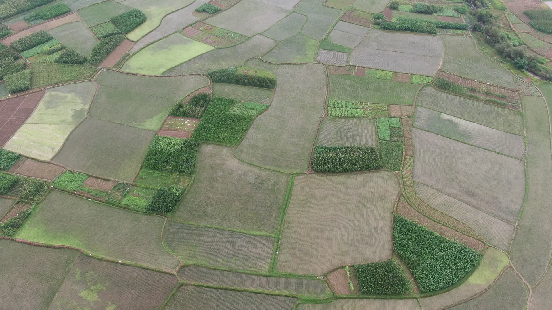 航拍春耕农田农业种植视频的预览图