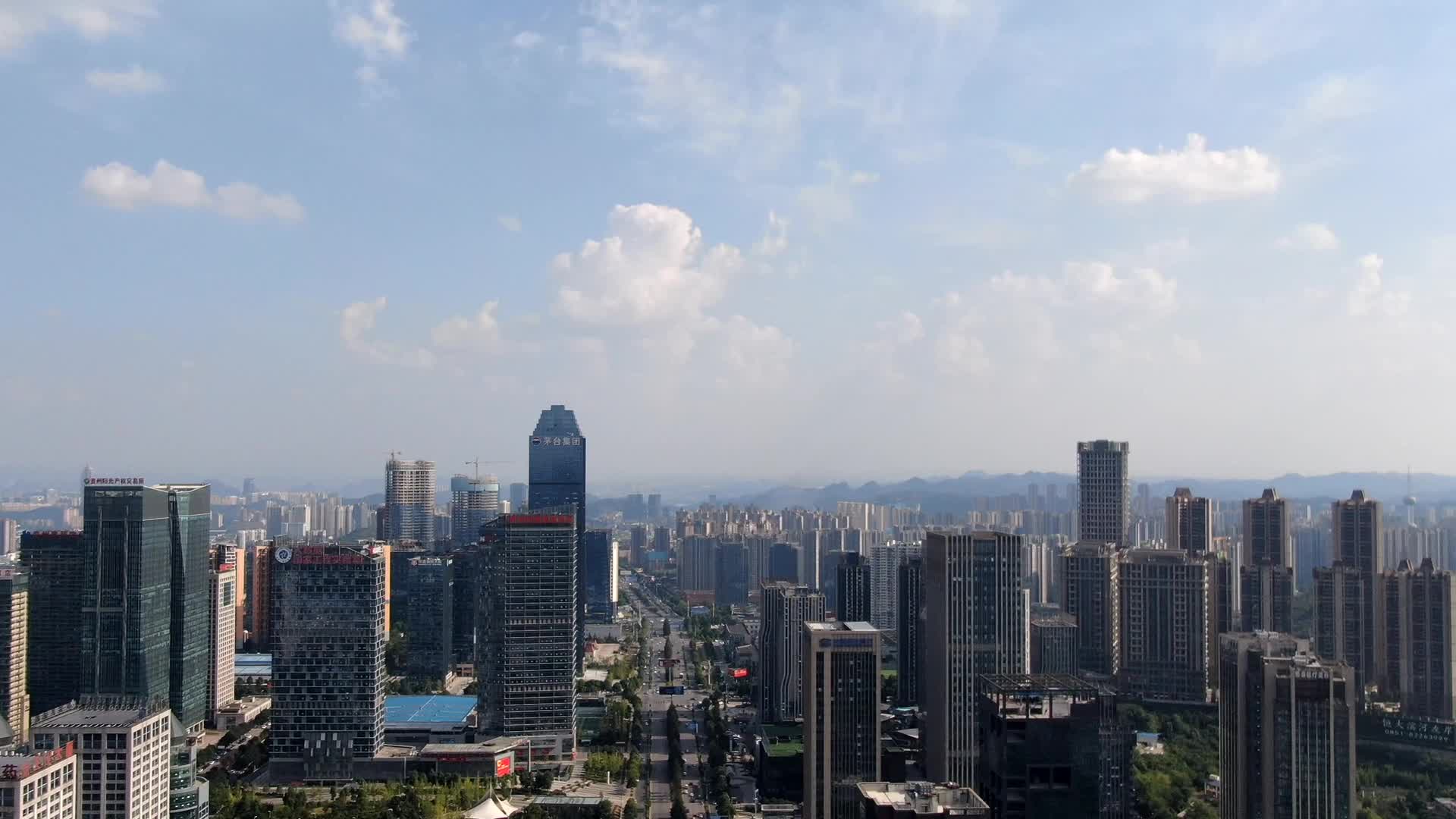 城市延时贵阳城市风光延时摄影视频的预览图