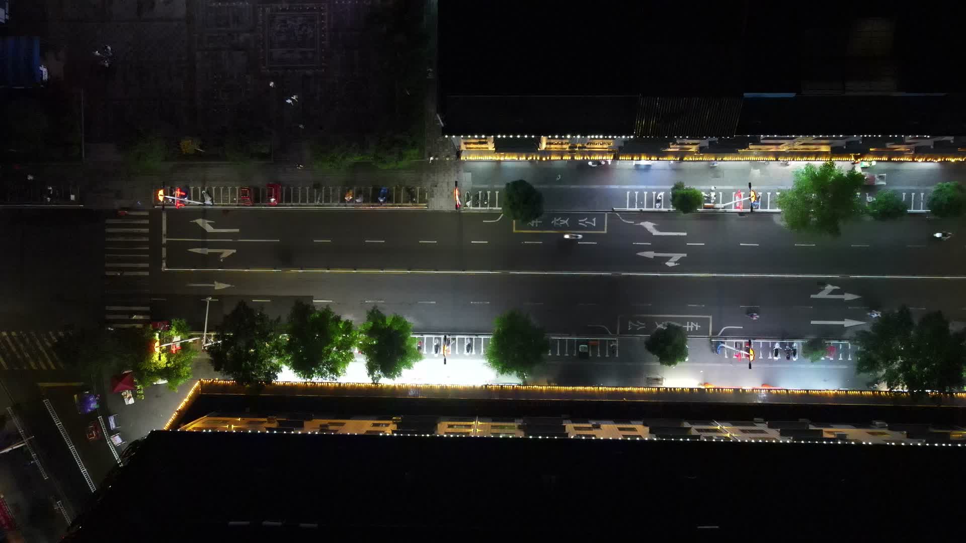 湖南通道城市夜景航拍视频的预览图