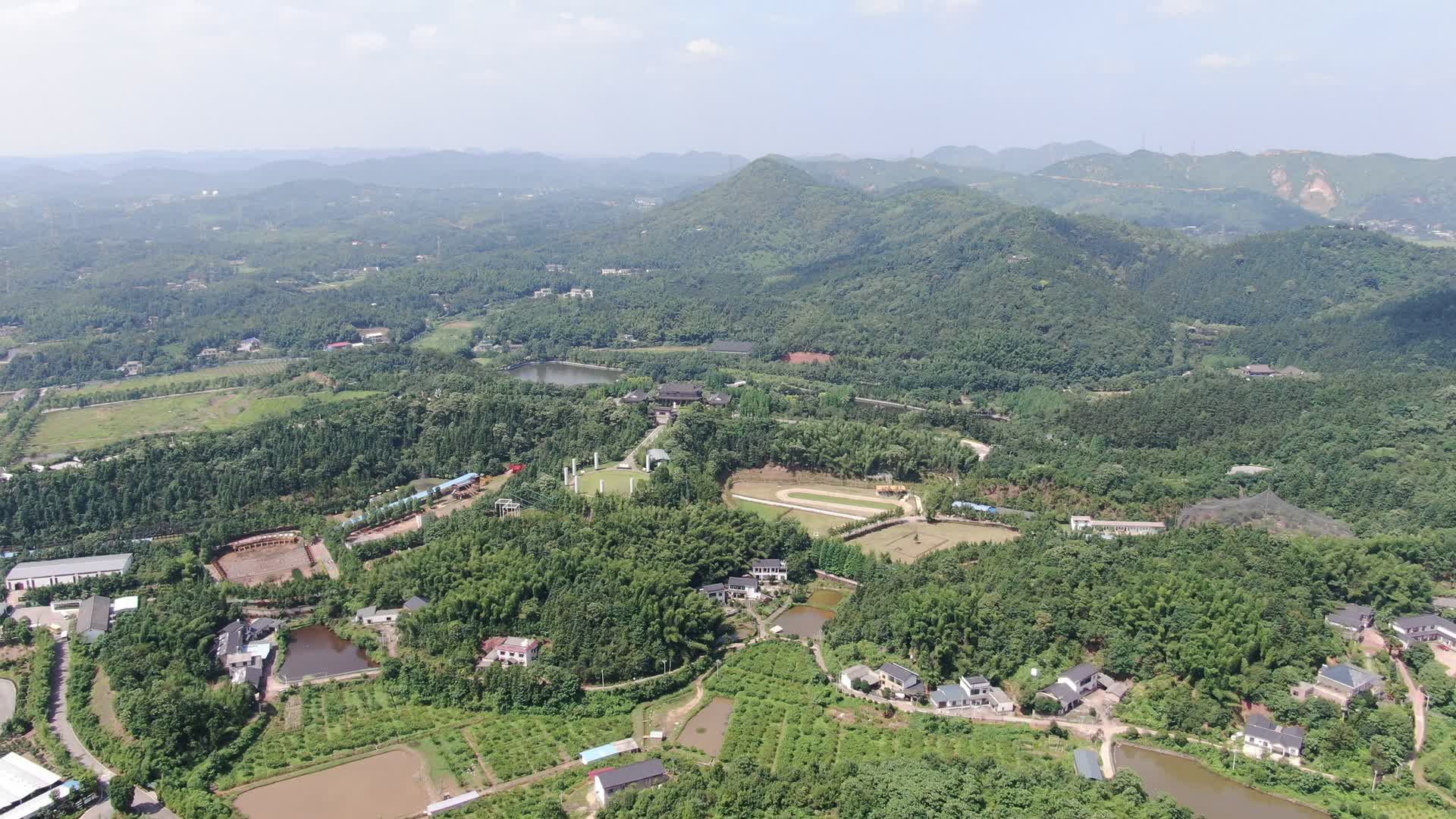 湖南湘潭盘龙大观园4A景区航拍视频的预览图