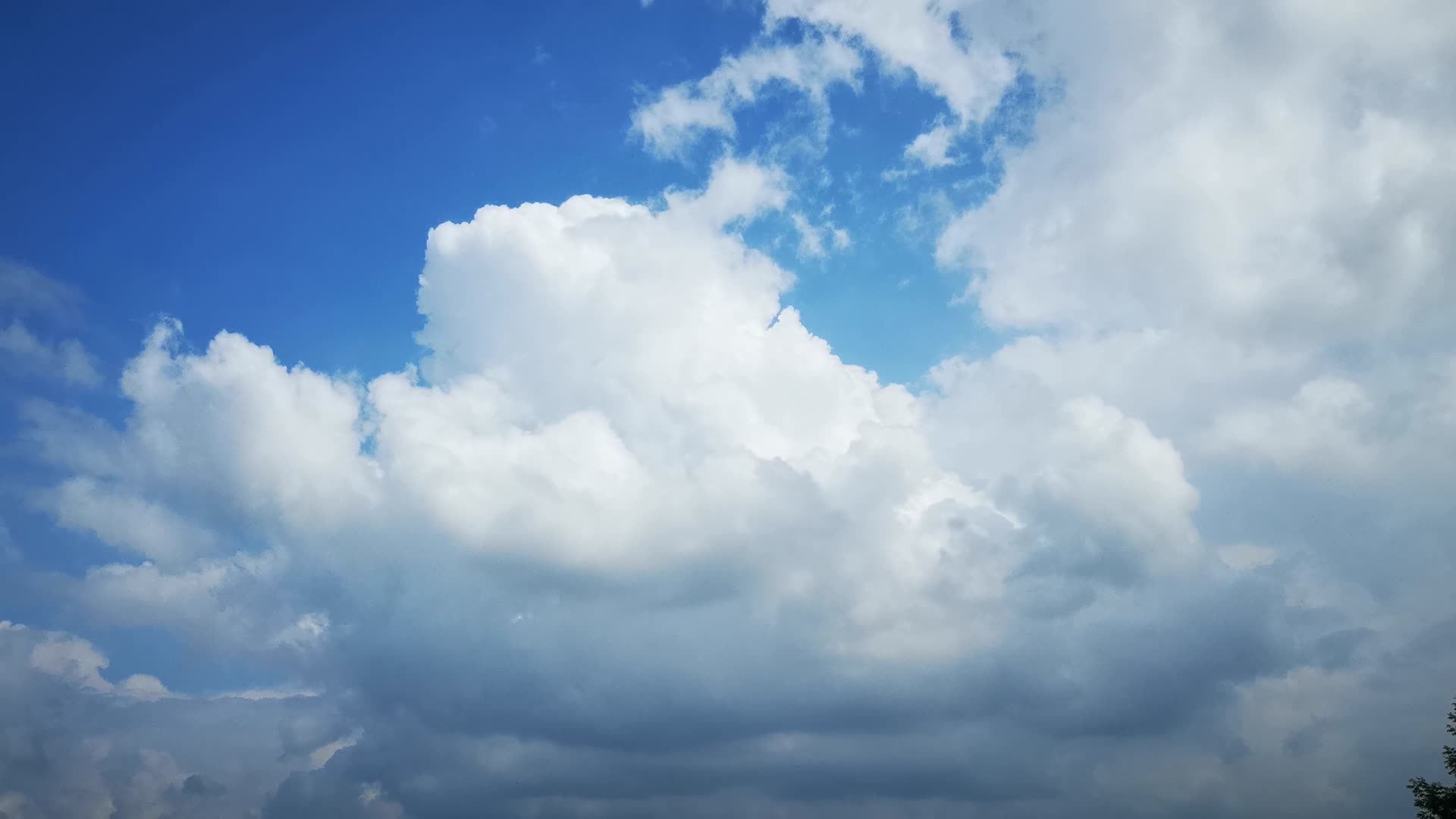 实拍自然风景蓝天白云视频的预览图
