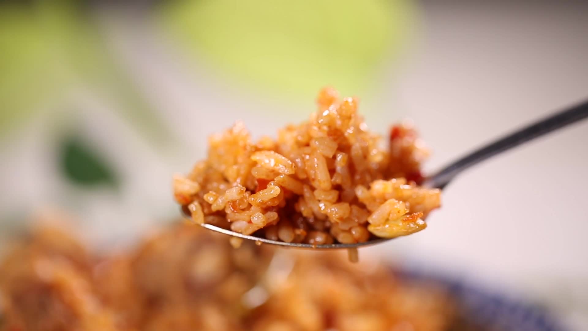 镜头合集扁豆排骨肉汤拌饭米饭视频的预览图