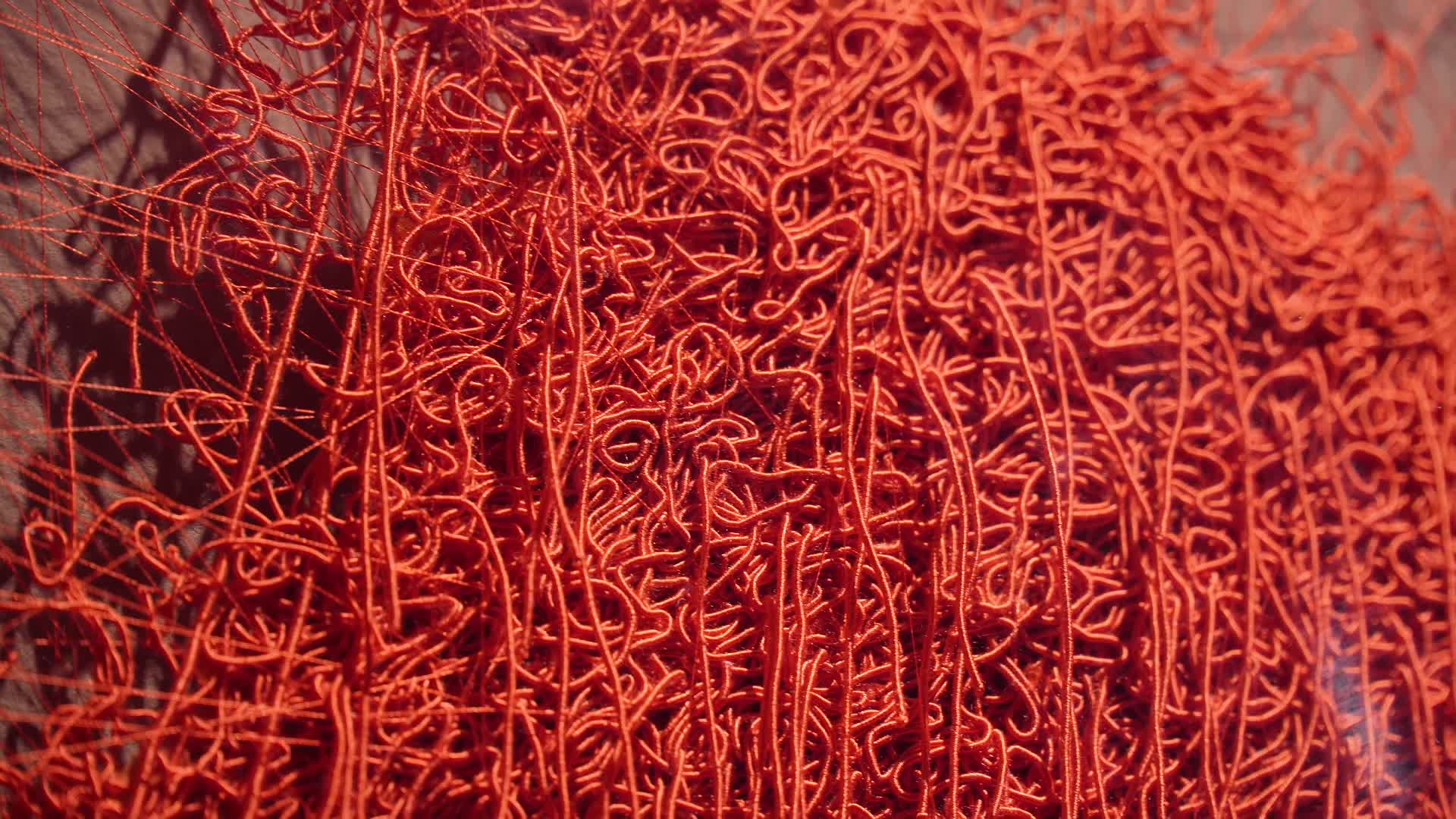 红色刺绣纤维视频的预览图