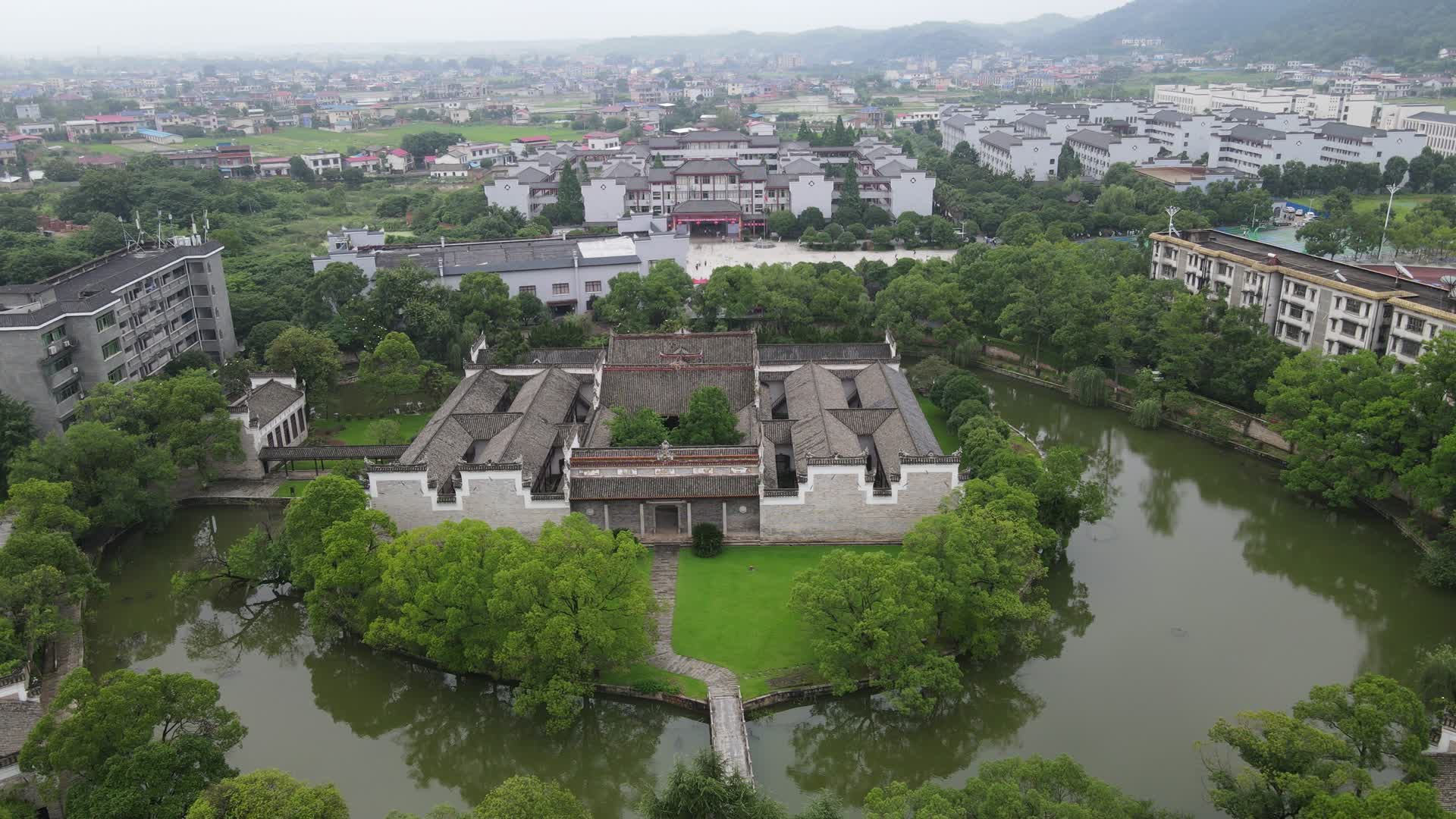 旅游景区湘潭湘乡东山书院视频的预览图
