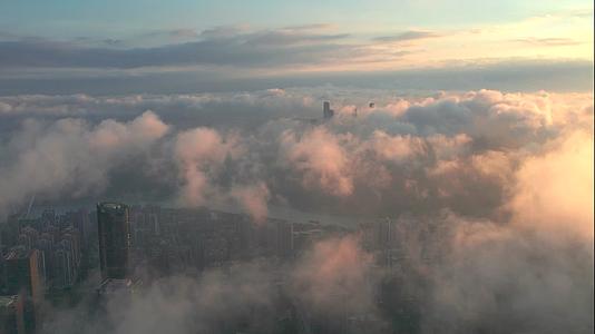 五象新区风光云雾缭绕视频的预览图