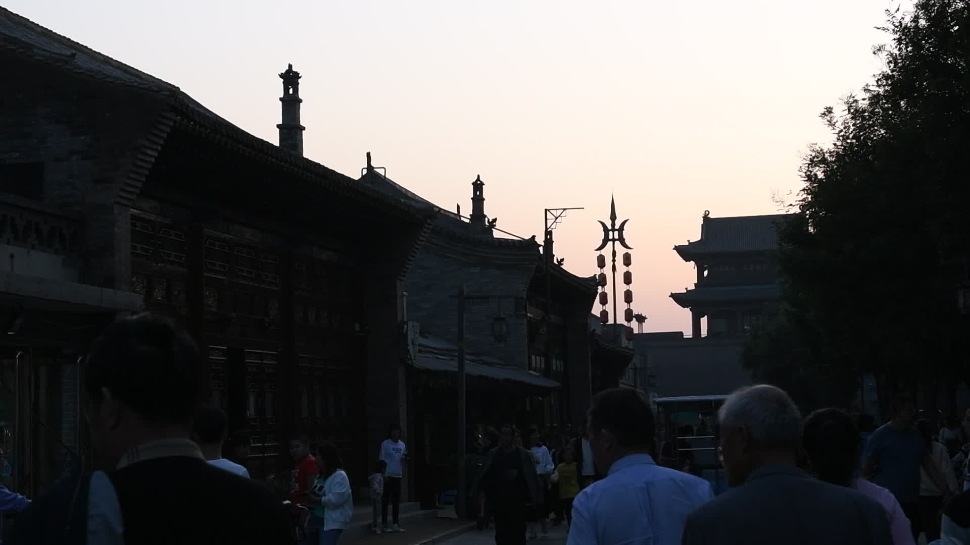 山西平遥古城风景视频的预览图